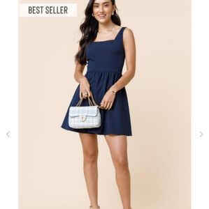 Kelsie Square Neck Mini Dress NWT Size M